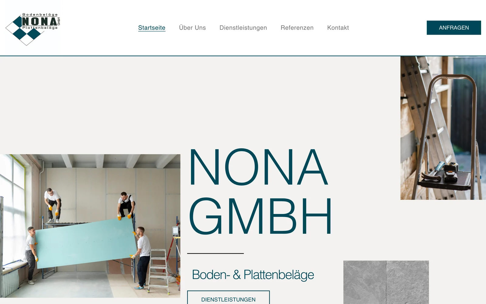 Startseite der Nona GmbH