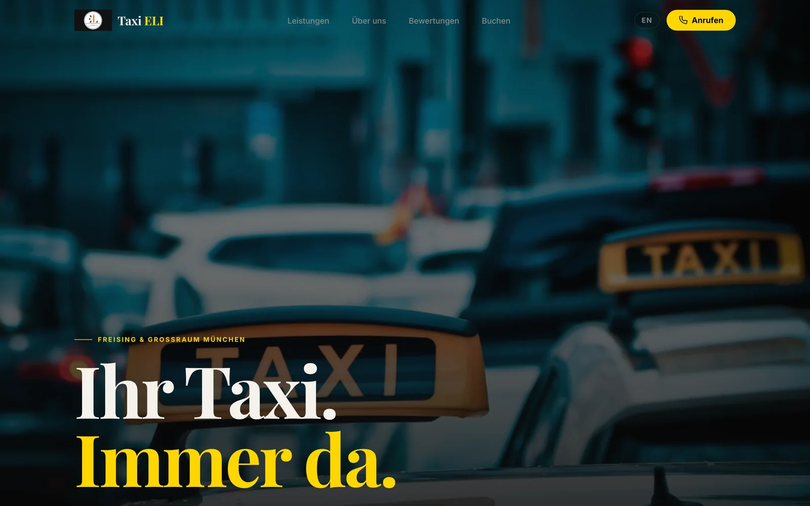 Startseite von Taxi Eli